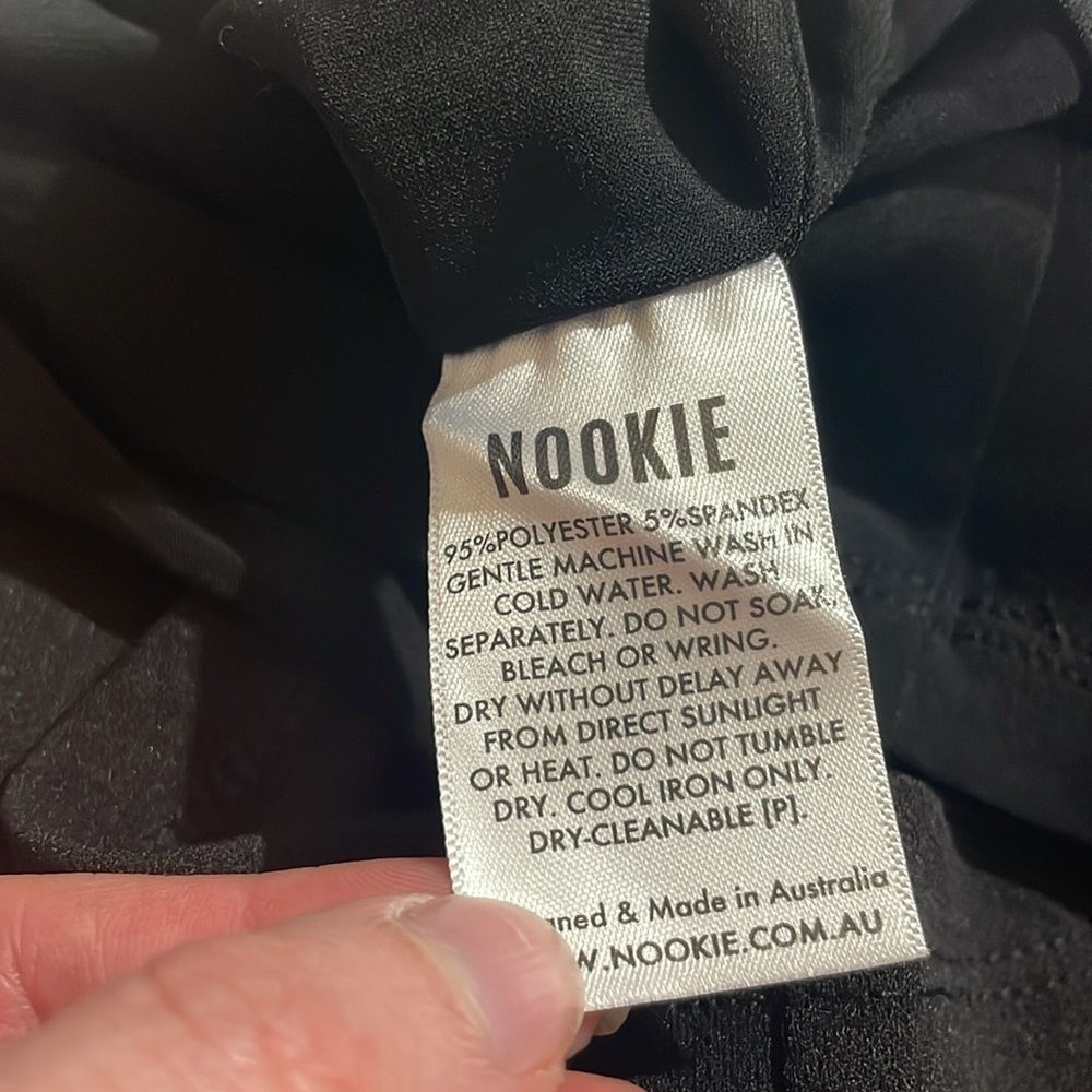 NWT Nookie Lust one shoulder midi dress black - Picture 10 of 10